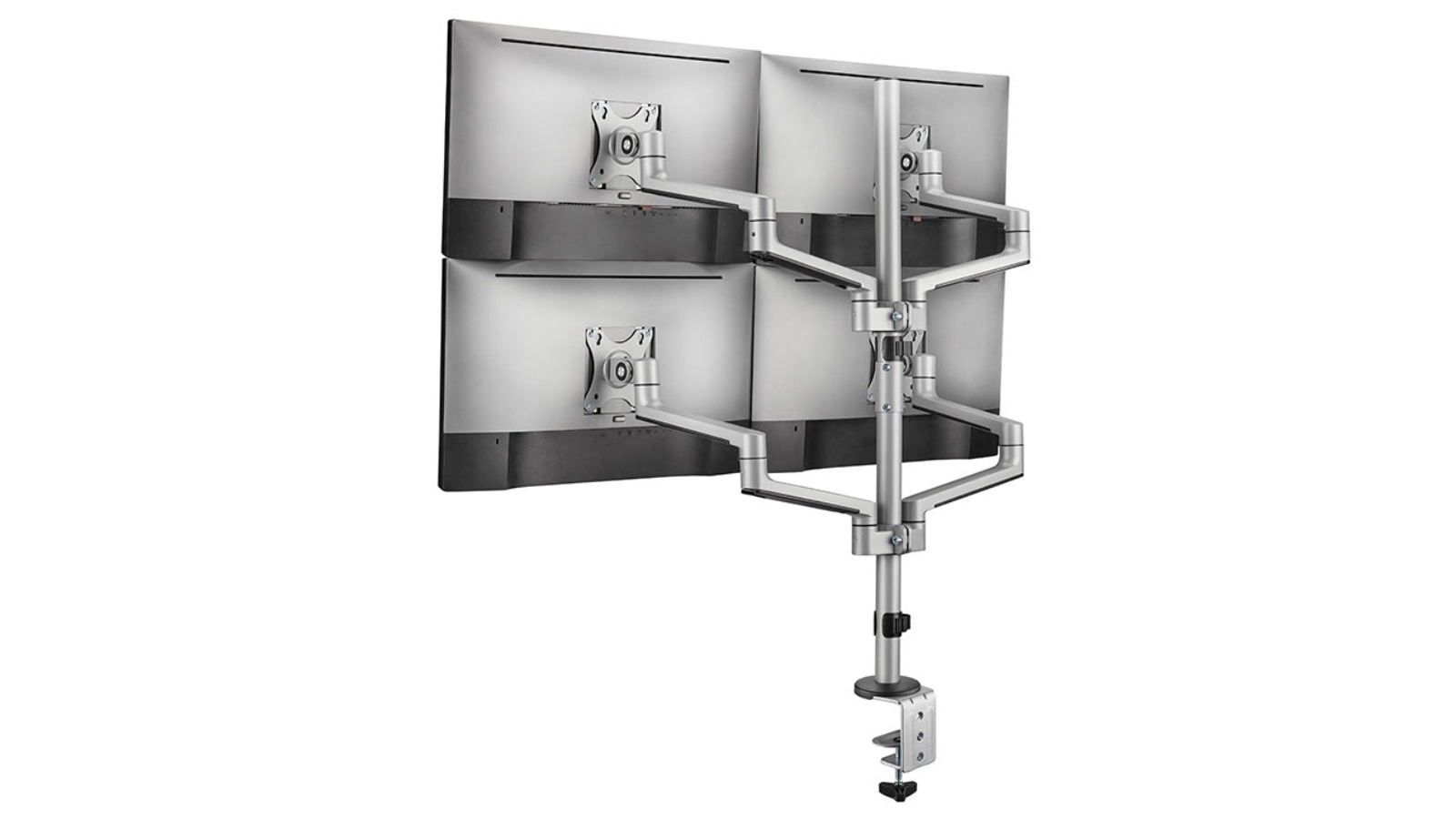 Screenmounts Premium Aluminum Articualting Monitor Arms Mount Stand for 4 Screen