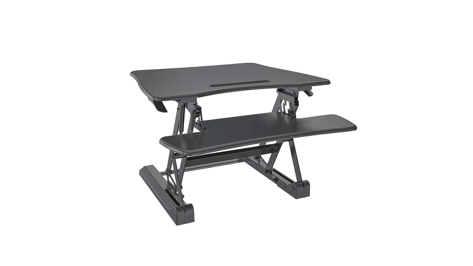 Screenmounts Adjustable Riser Ergonomic Sit Stand Desk - 73 x 59cm