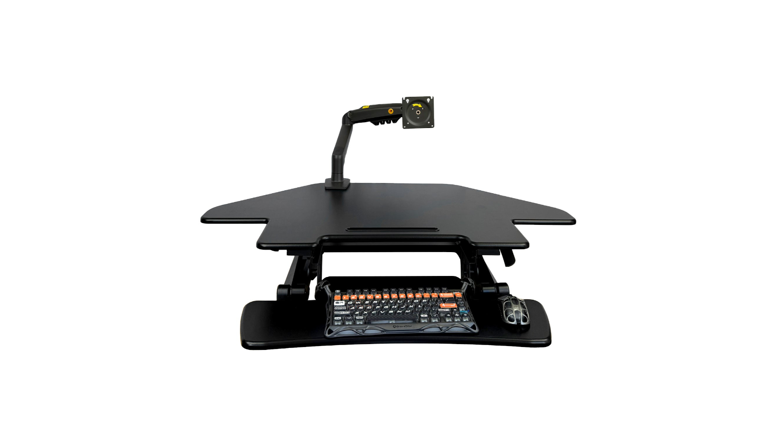 Screenmounts Adjustable Riser Ergonomic Sit Stand Desk - 100 x 60cm