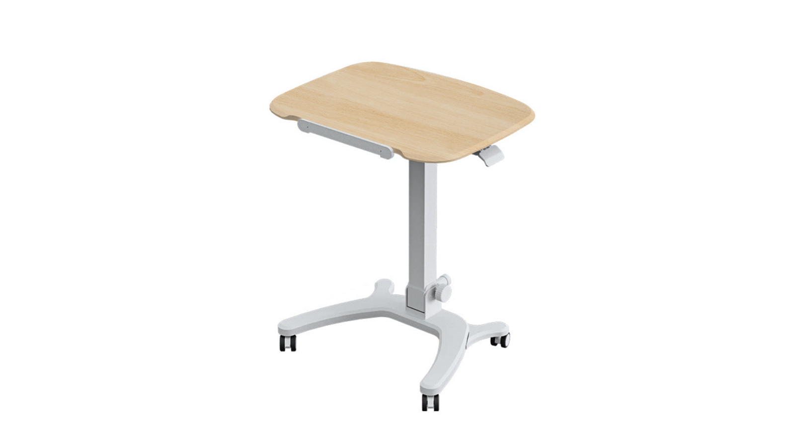 Screenmounts Foldable Adjustable Timber Mobile Sit Stand Desk - 68 x 53.5cm