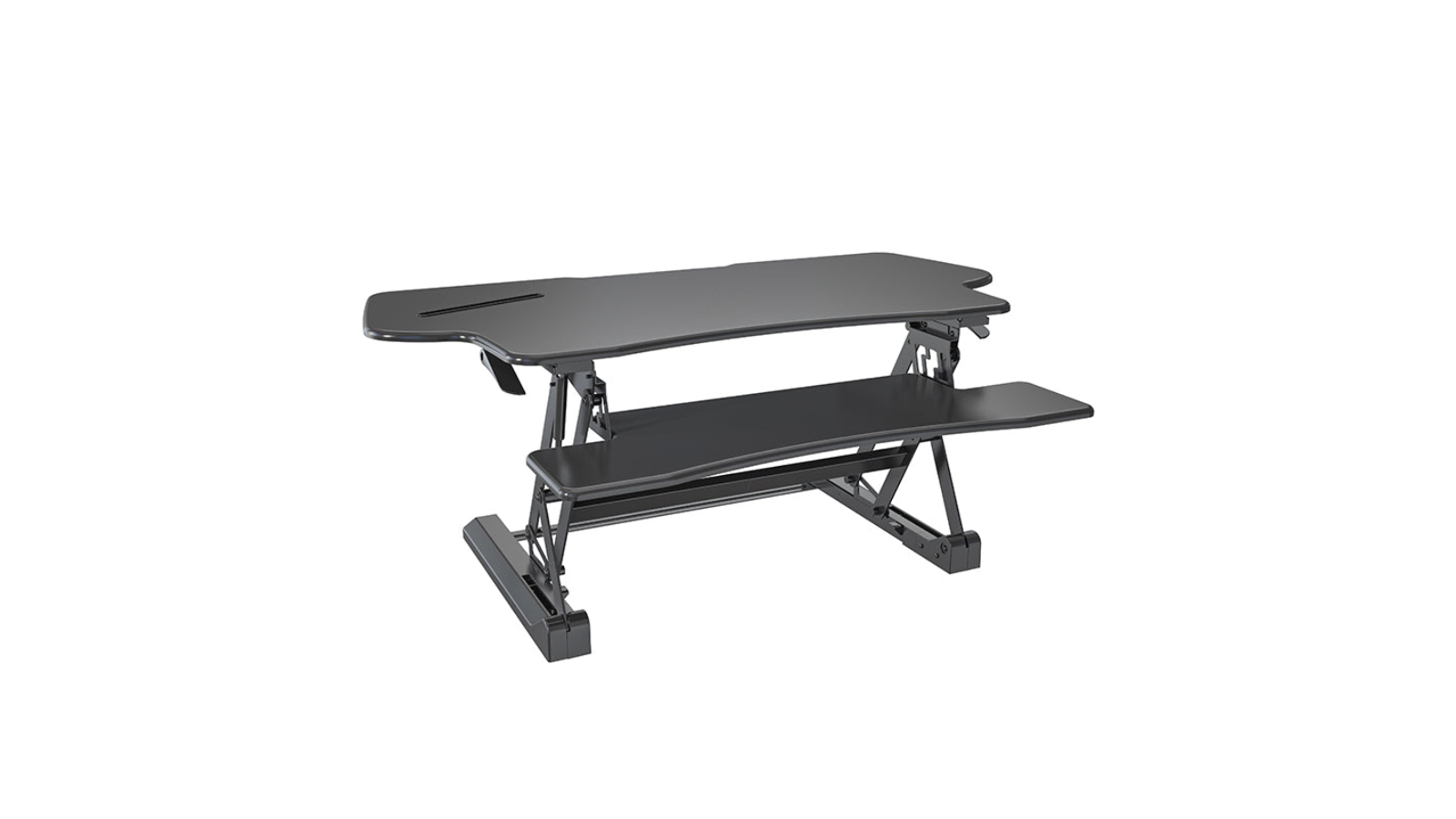 Screenmounts Adjustable Riser Ergonomic Sit Stand Desk - 120 x 59cm