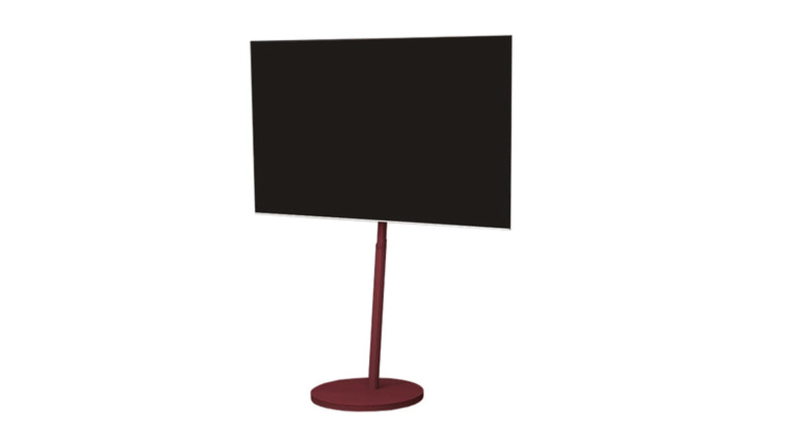 Screenmounts Torre di Pisa Artistic Rotating TV Floor Stand for 32-75inch - Red