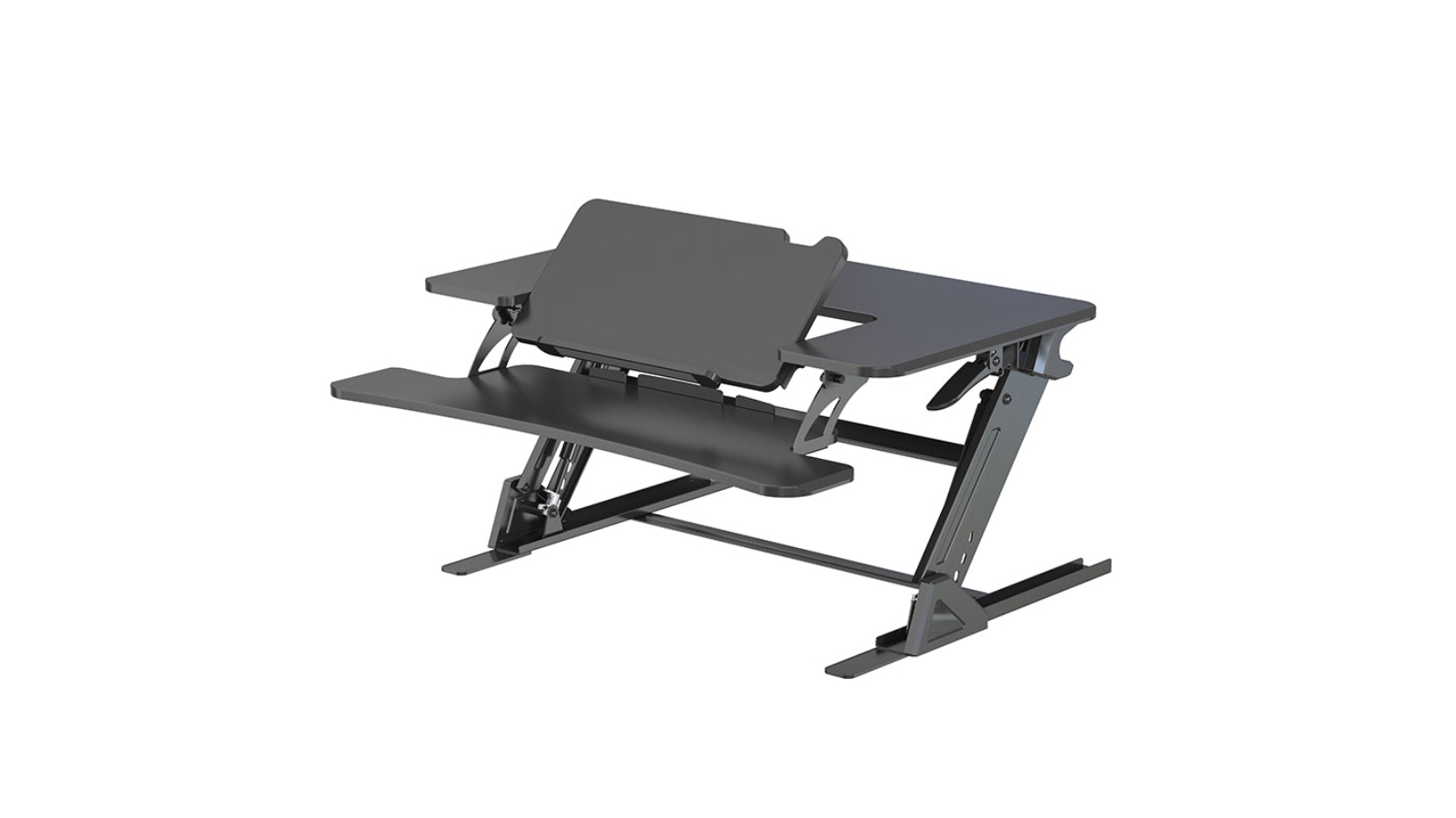 Screenmounts Adjustable Riser Ergonomic Sit Stand Desk - 89 x 52cm