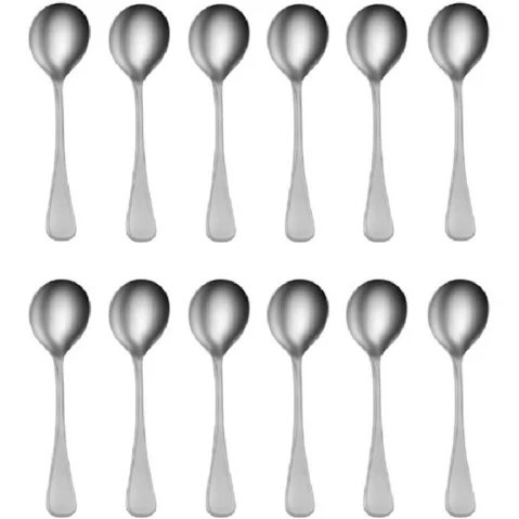 Tablekraft Set of 12 Elite Stainless Steel Soup Spoon