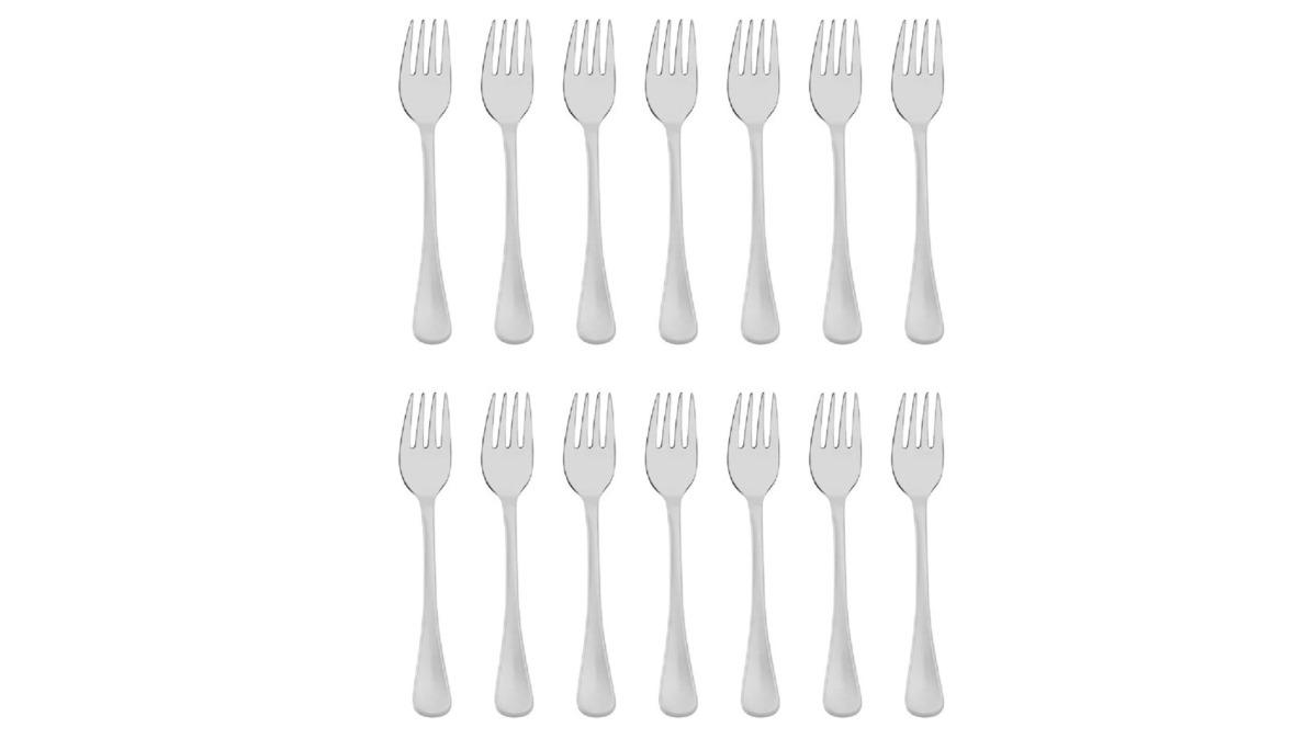 Tablekraft Set of 12 Elite Stainless Steel Fruit Fork