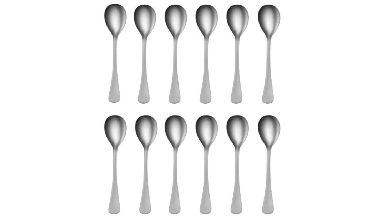 Tablekraft Set of 12 Elite Stainless Steel Fruit Spoon