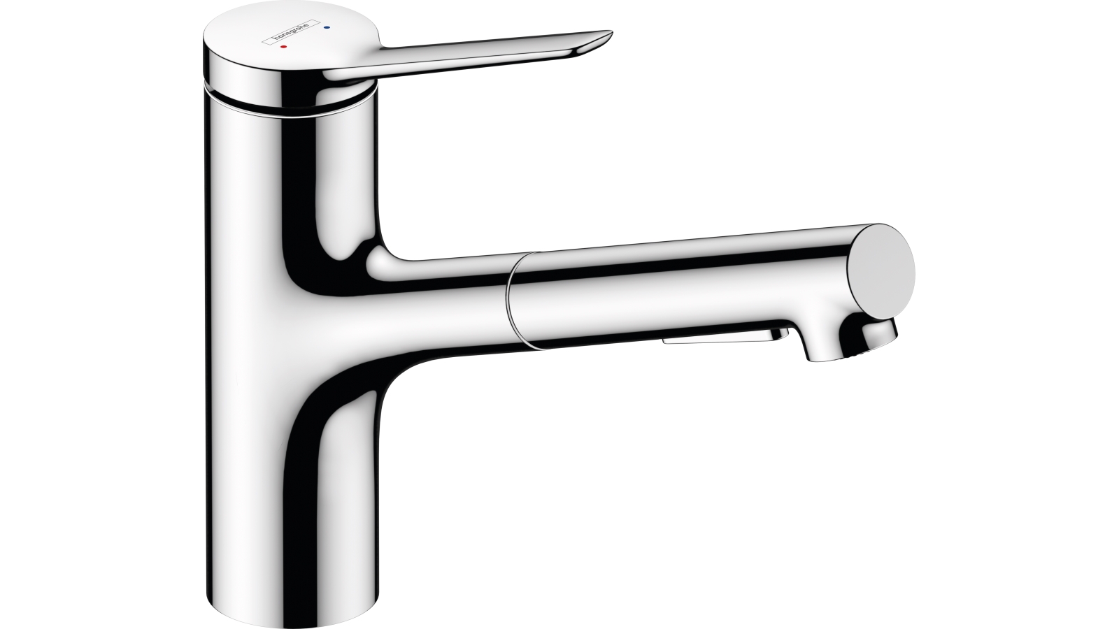 Hansgrohe Zesis M33 Single Lever Kitchen Mixer 150 with Pull-Out Spray, 2jet - Chrome