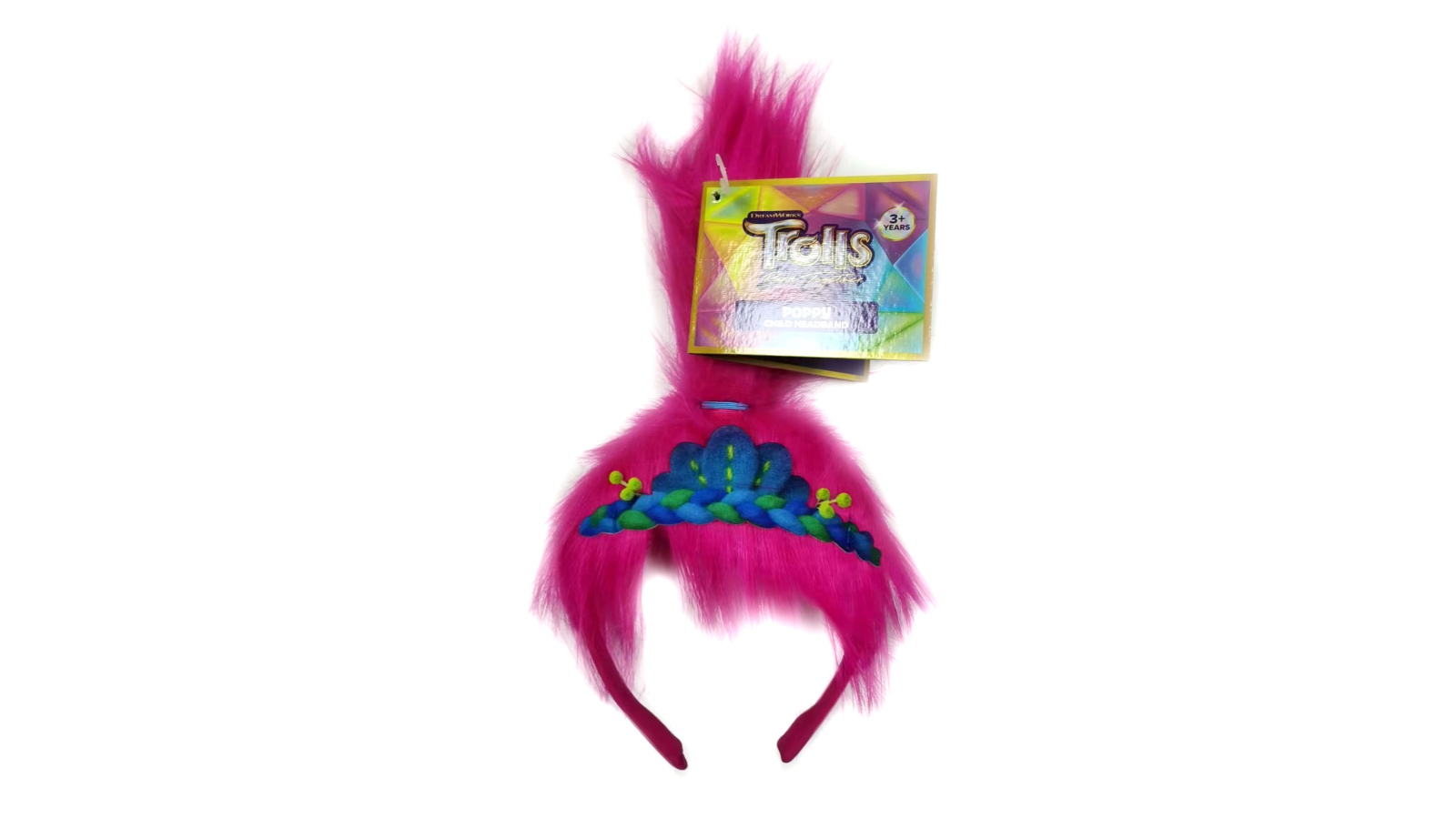 Rubies Poppy Trolls Headband with Attached Hair Harvey Norman