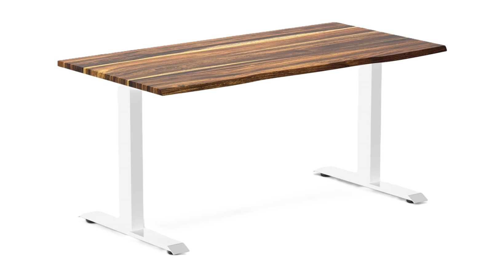 Desky 150 x 75cm Zero Pheasantwood Hardwood Office Desk - White
