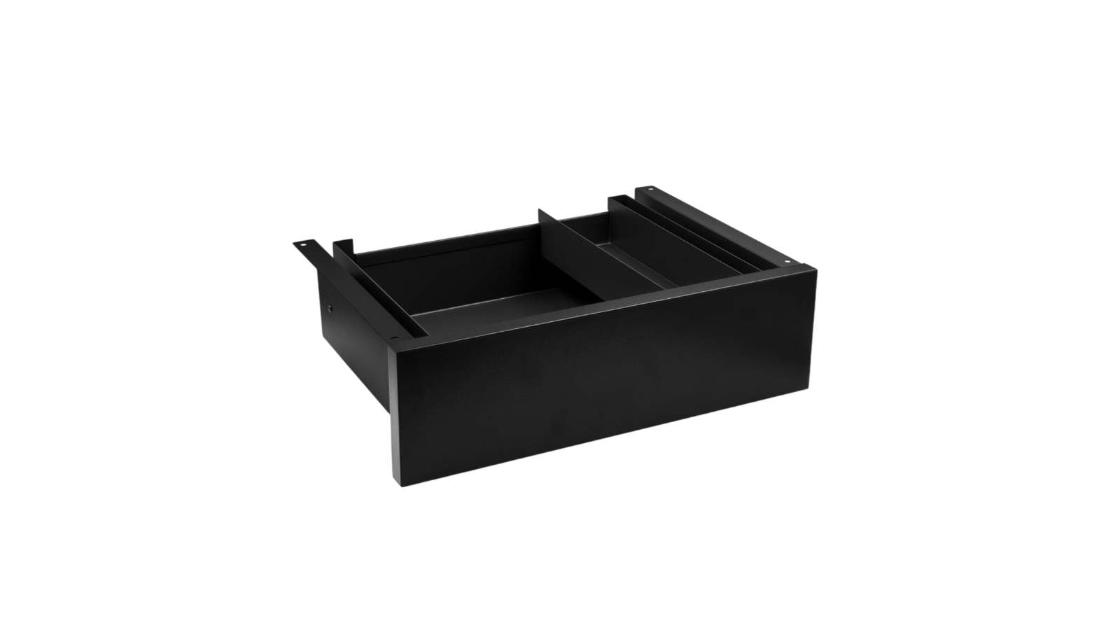 Desky Black Melamine Minimal Under Desk Drawer - Black