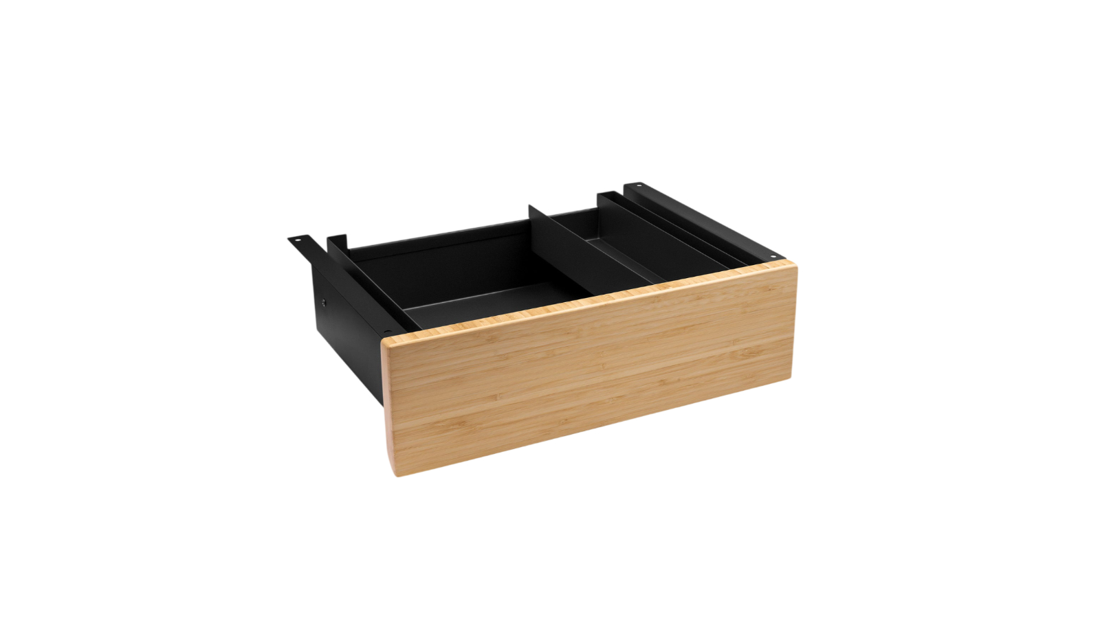Desky Bamboo Minimal Under Desk Drawer - Black