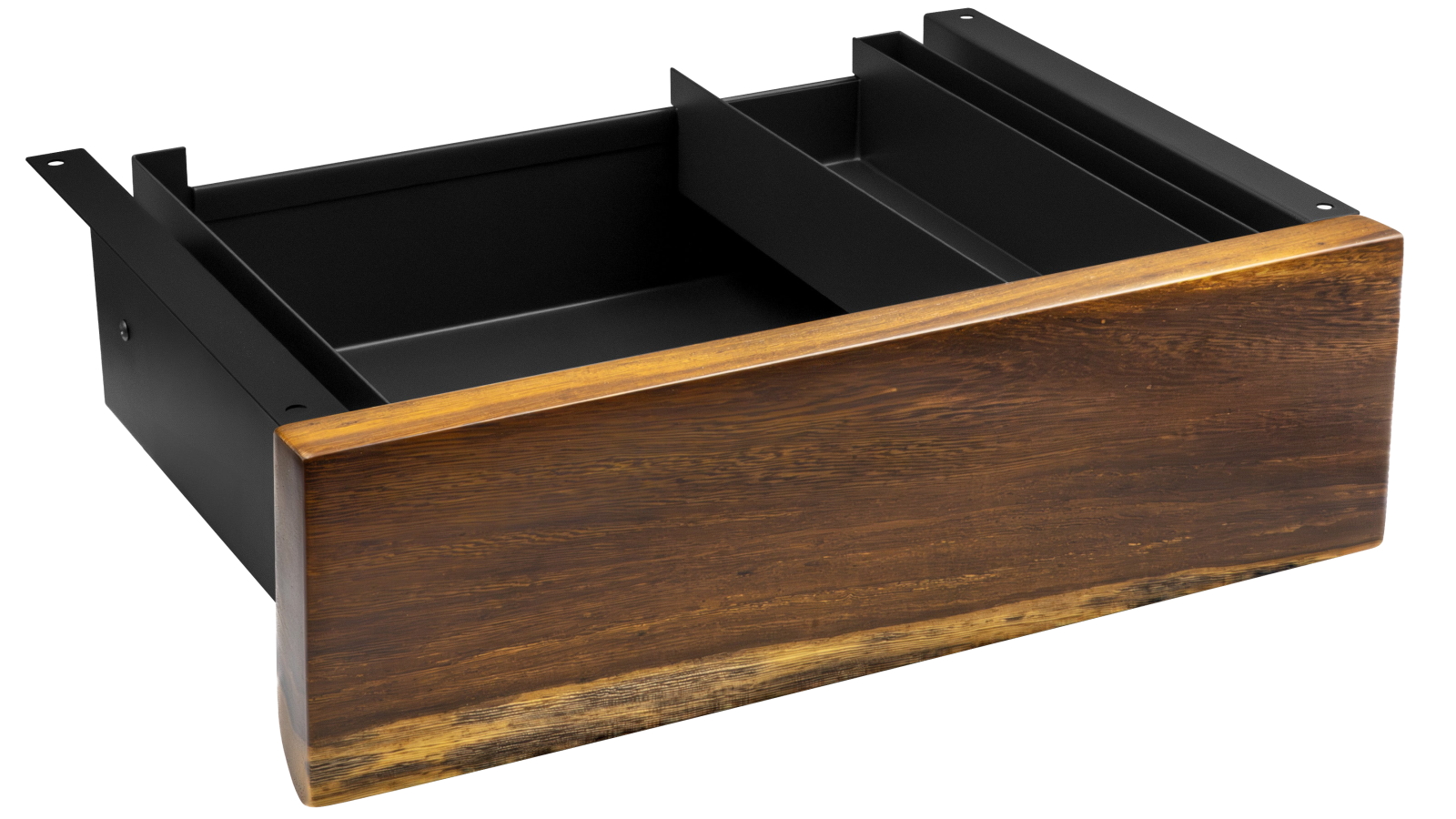 Desky Minimal Pheasantwood Hardwood Under-Desk Drawer - Black