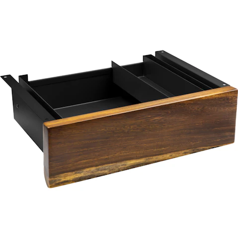 Desky Minimal Pheasantwood Hardwood Under-Desk Drawer - Black