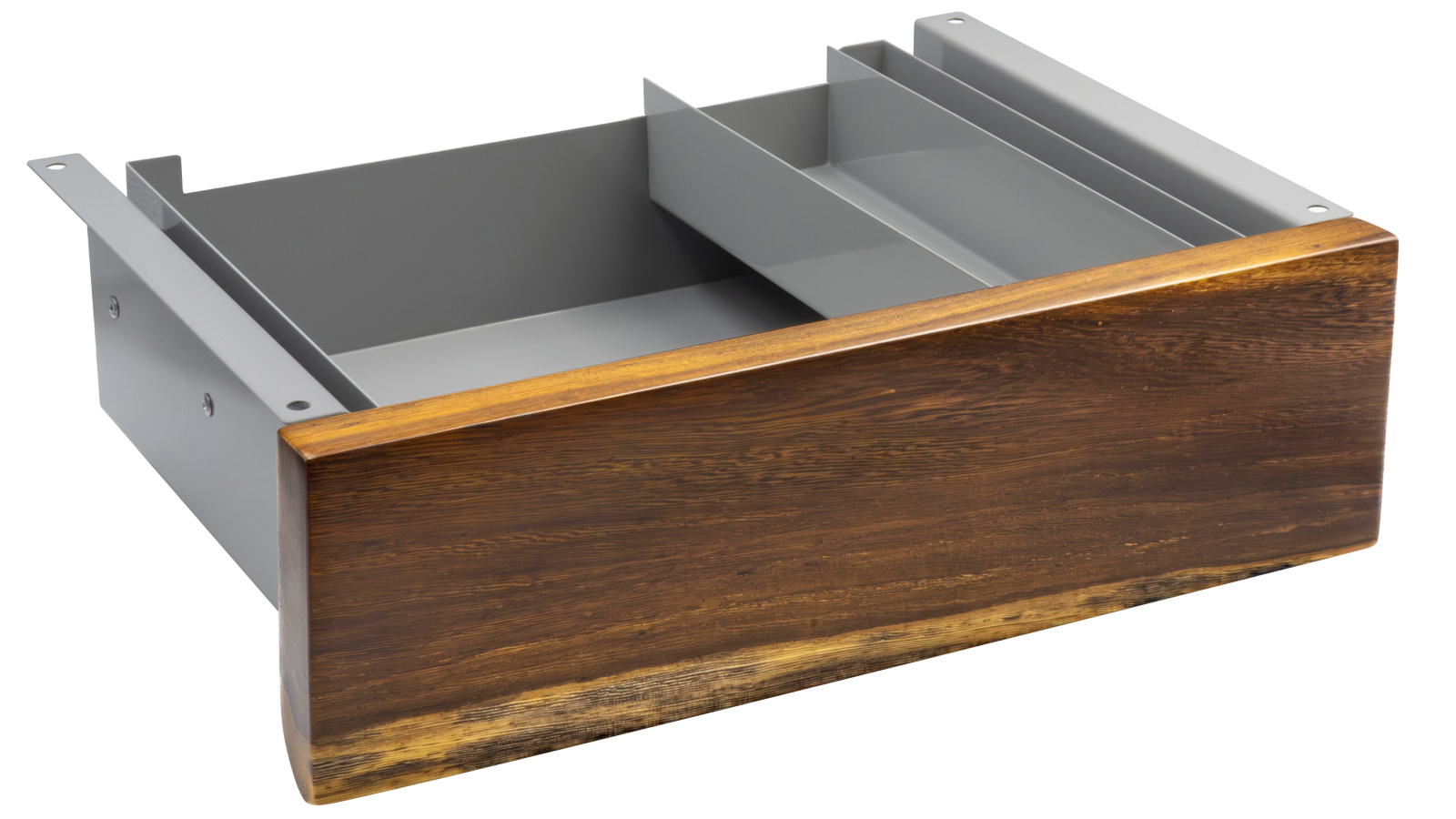 Desky Minimal Pheasantwood Hardwood Under-Desk Drawer - Grey