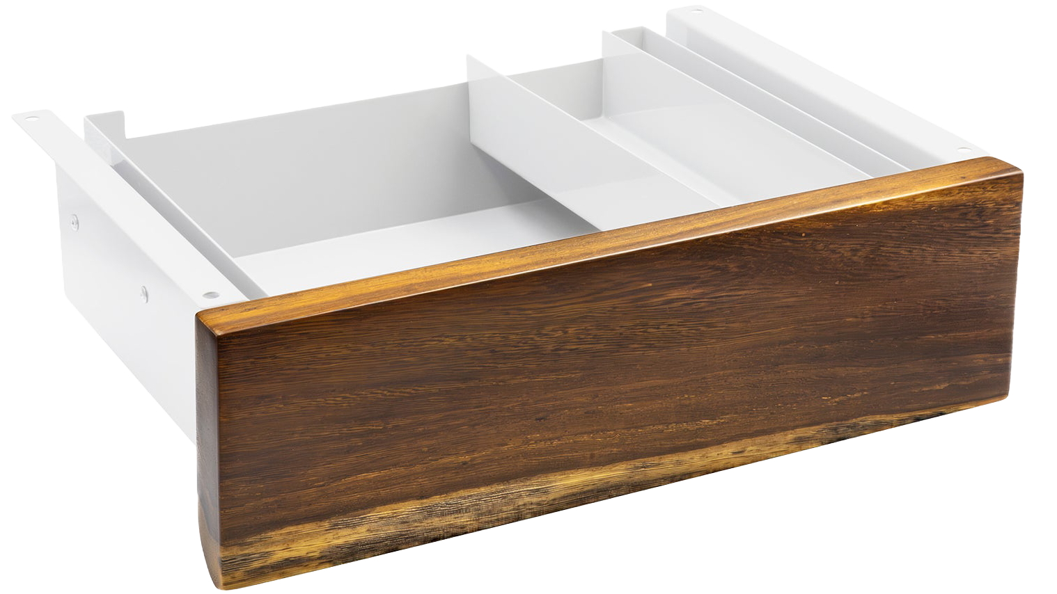 Desky Minimal Pheasantwood Hardwood Under-Desk Drawer - White