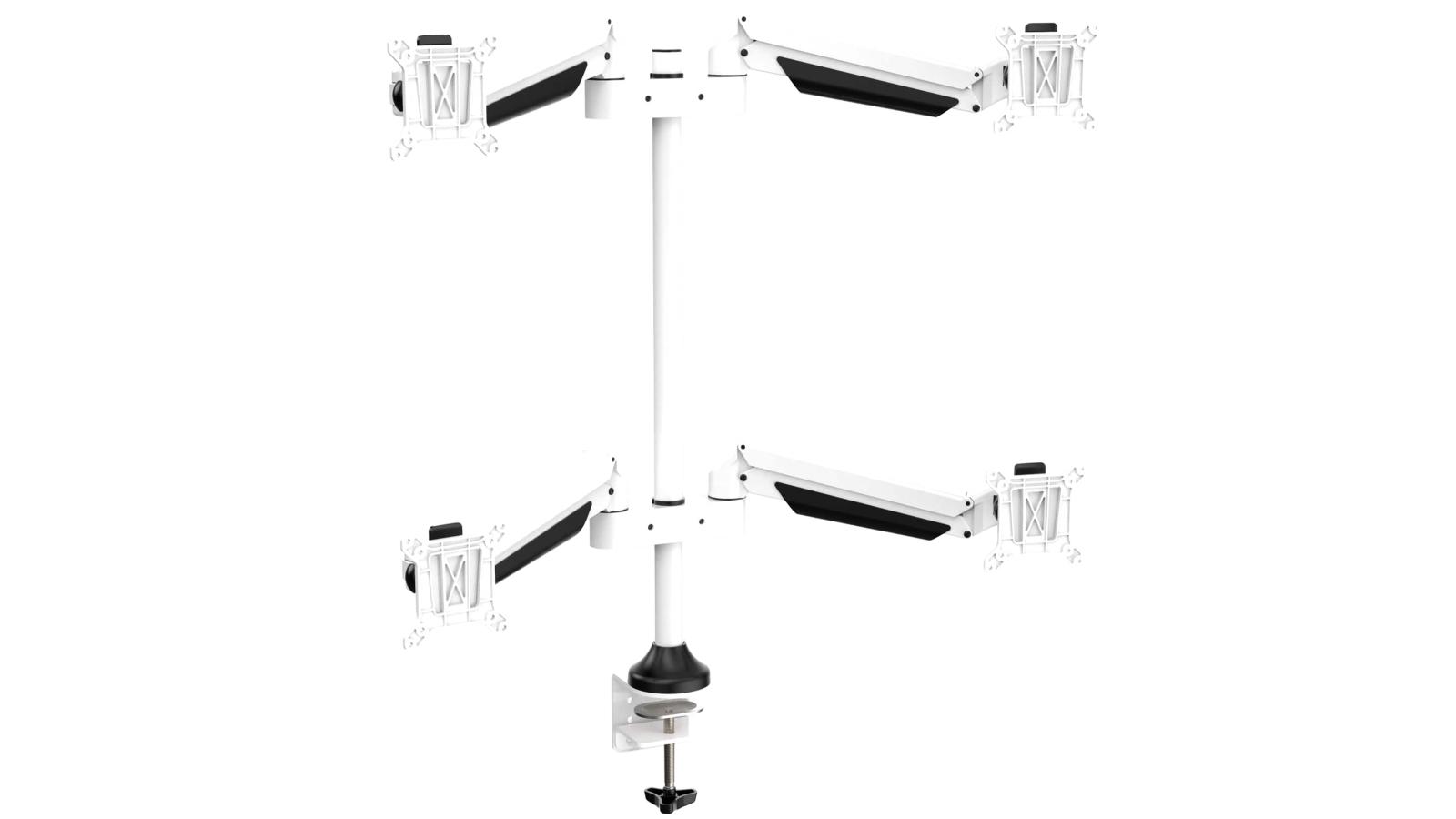Desky Quad Monitor Arm - White