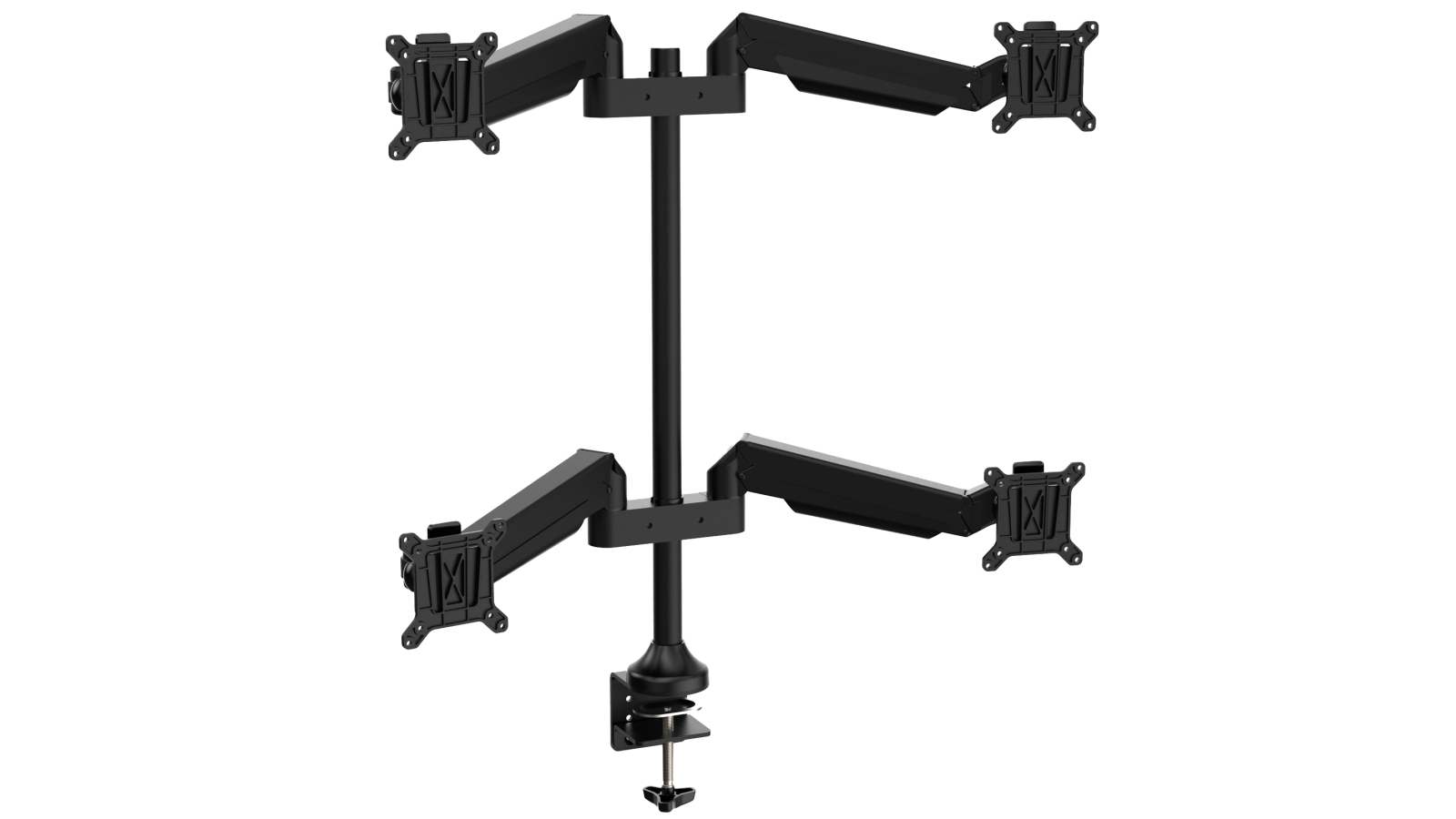 Desky Quad Monitor Arm - Black