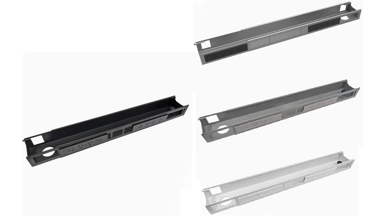 Desky 8 Plugs Integrated Cable and Power Channel
