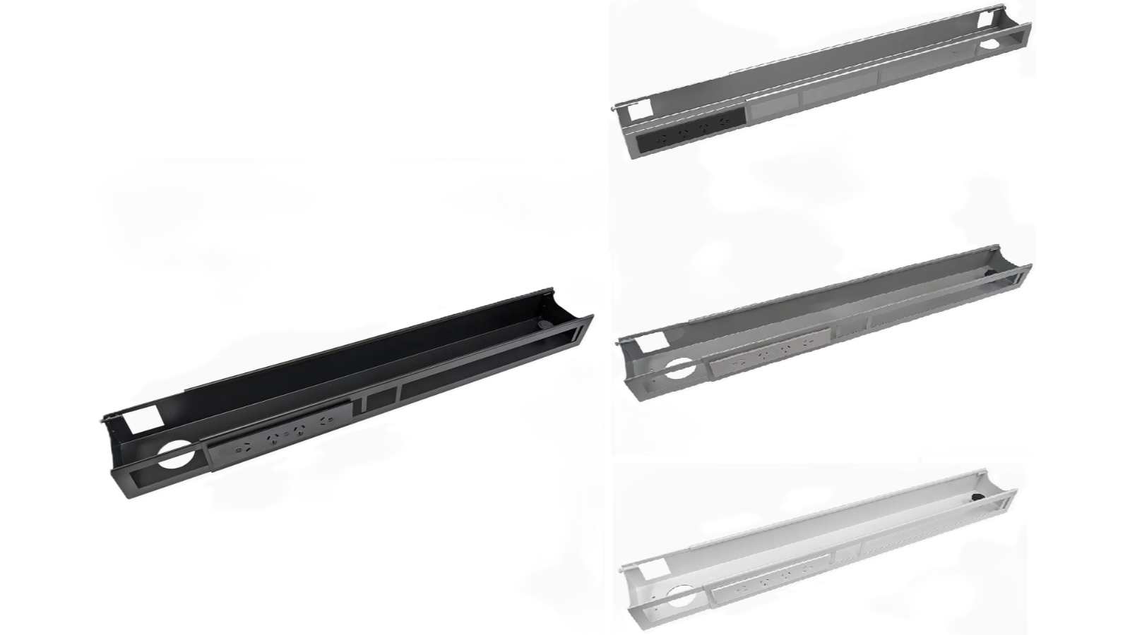 Desky 4 Plugs Integrated Cable and Power Channel