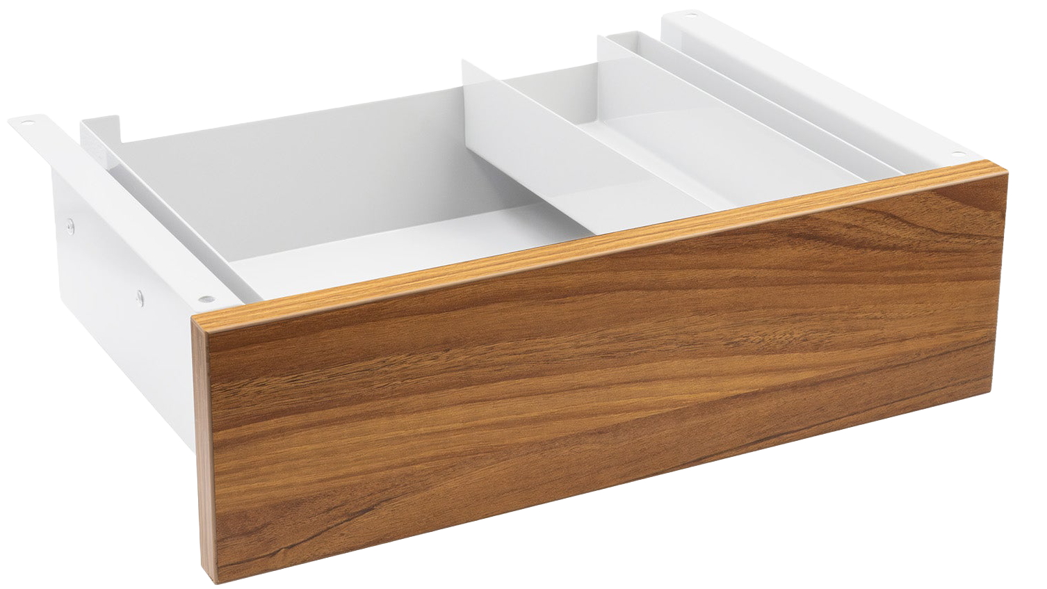 Desky Minimal Prime Oak Melamine Under-Desk Drawer - White