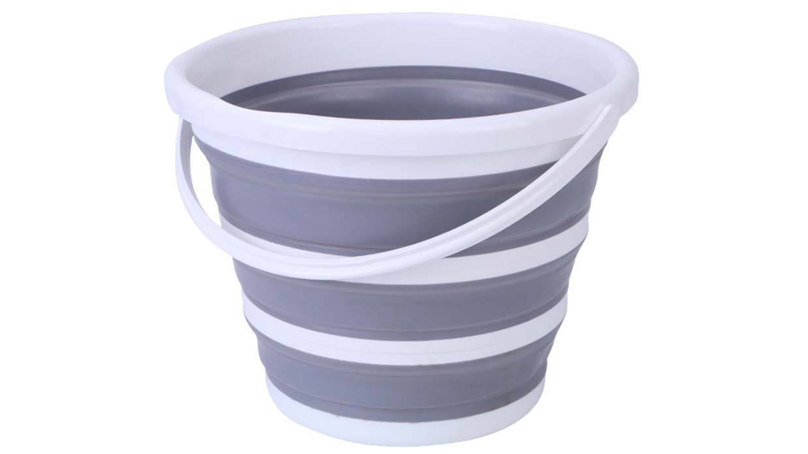 New Oriental 10L Foldable Bucket - Grey/White