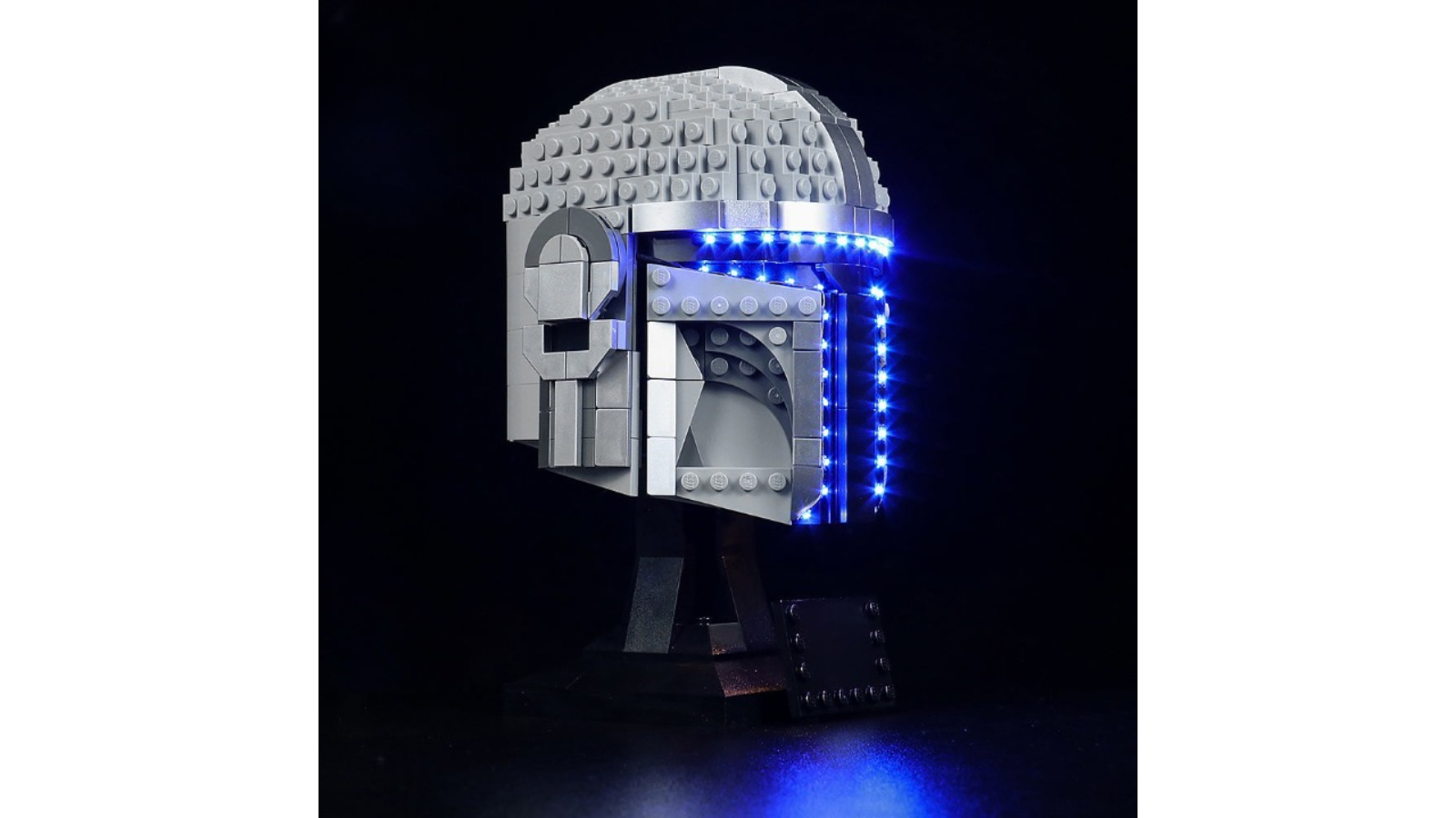 Brick Shine Light kit for Lego Star Wars The Mandalorian Helmet 75328 Remote Version