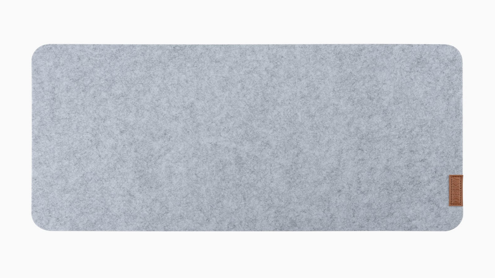 Desky 62 x 30cm Light Grey Cork/Felt Desk Pad - Large 