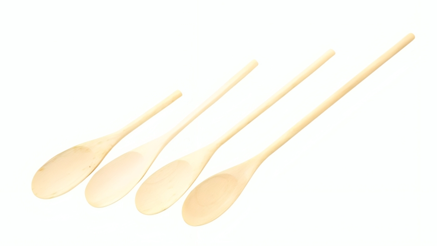 Cuisena 4 Piece Durable Hardwood Versatile Spoon - 35.5cm