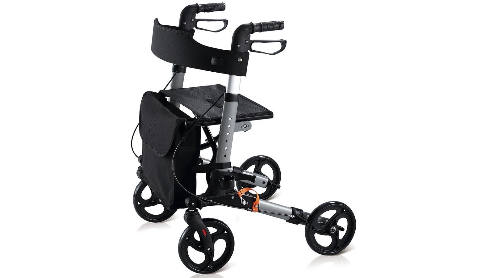 DJMed Euro Walker 4 Wheeled Rollator Walker - Grey