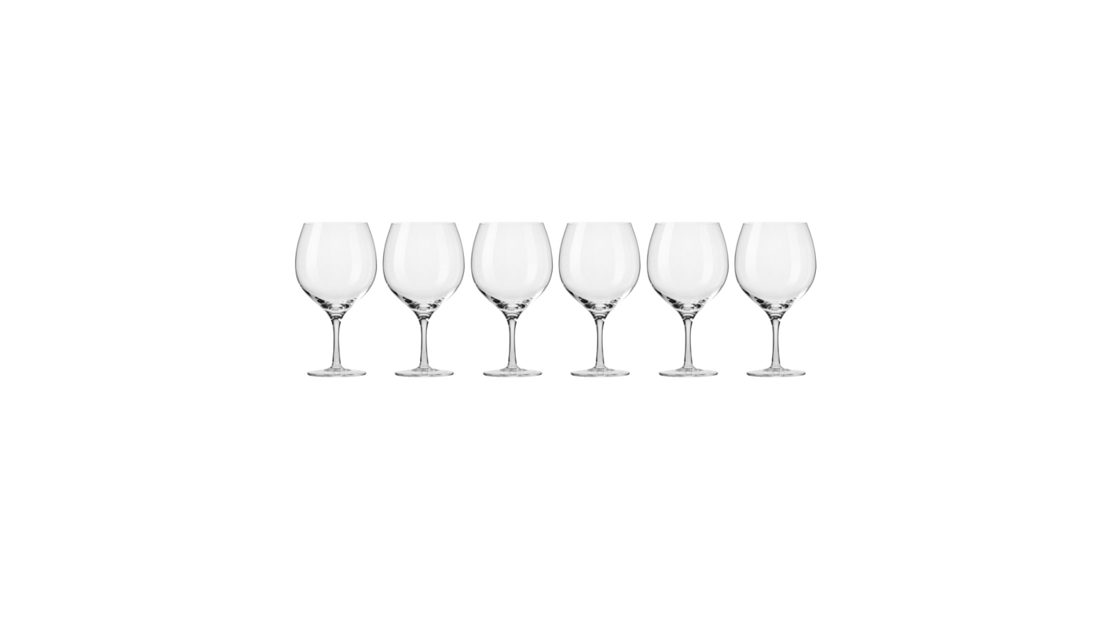 Krosno 6 Piece 700ml Harmony Gin Balloon Glass Drink Goblet Glassware Set - Clear