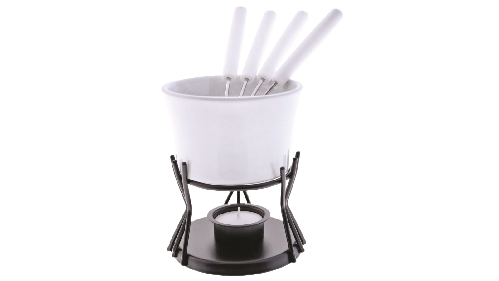 Swissmar 7 Piece Kindle Ceramic Fondue Set