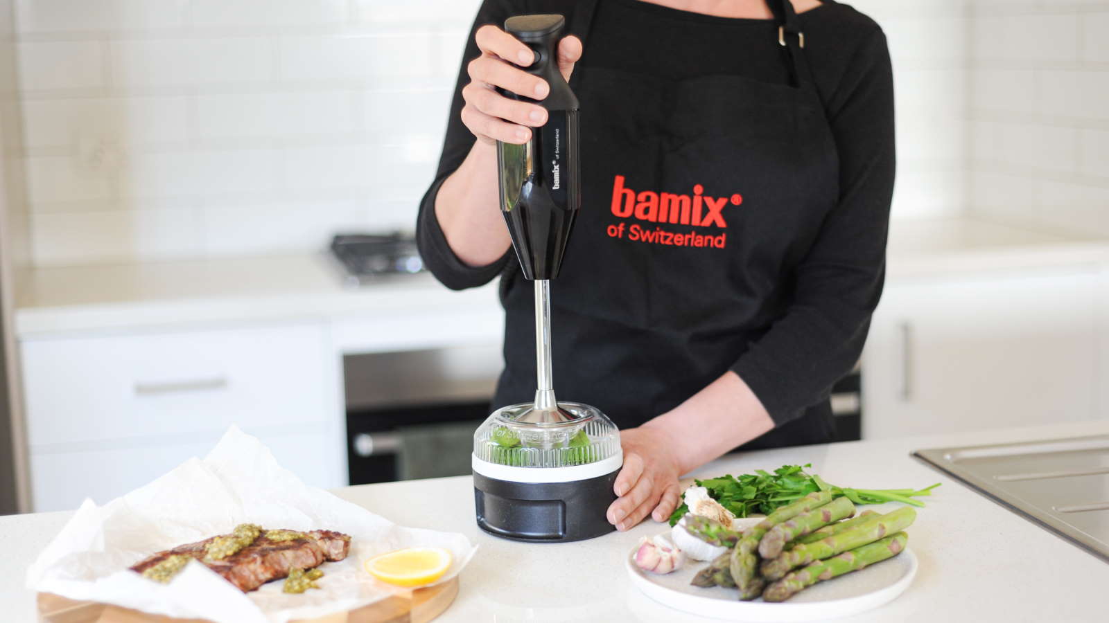 Bamix Speciality Grill Chill BBQ Immersion Stick Blender Black