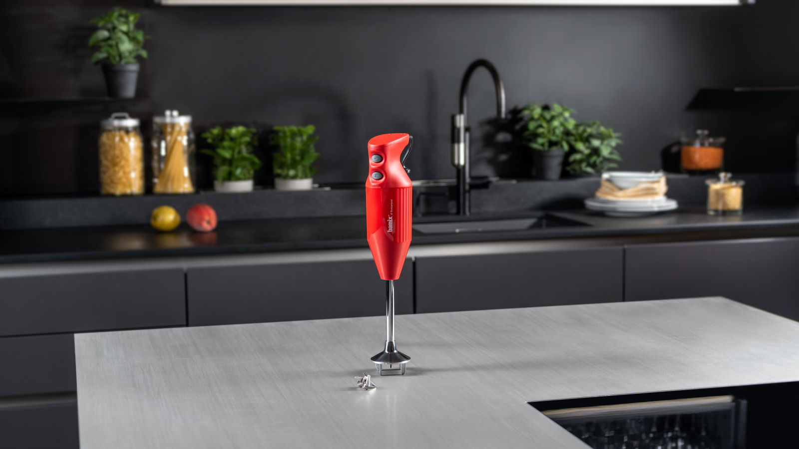 Bamix One 160W Stick Blender Red Harvey Norman