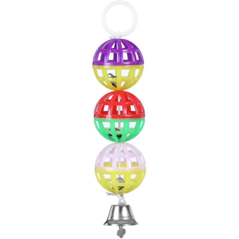 Paws and Claws 16cm Bird Ball Toy Pack of 4 - Assorted
