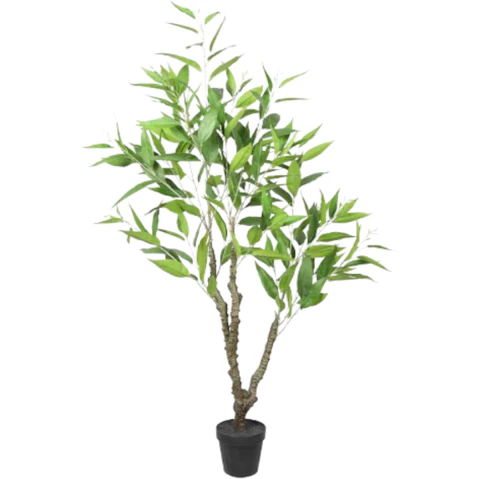 Designer Plants Artificial White Box Albens Potted Eucalyptus Tree - 110cm
