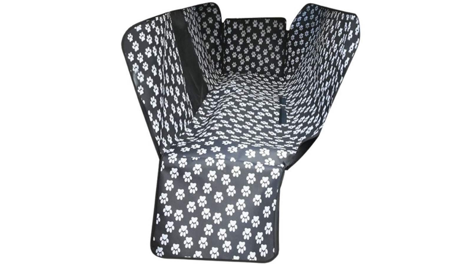 YS Waterproof Pet Car Seat Cover Hammock Black With Mesh Window - Black