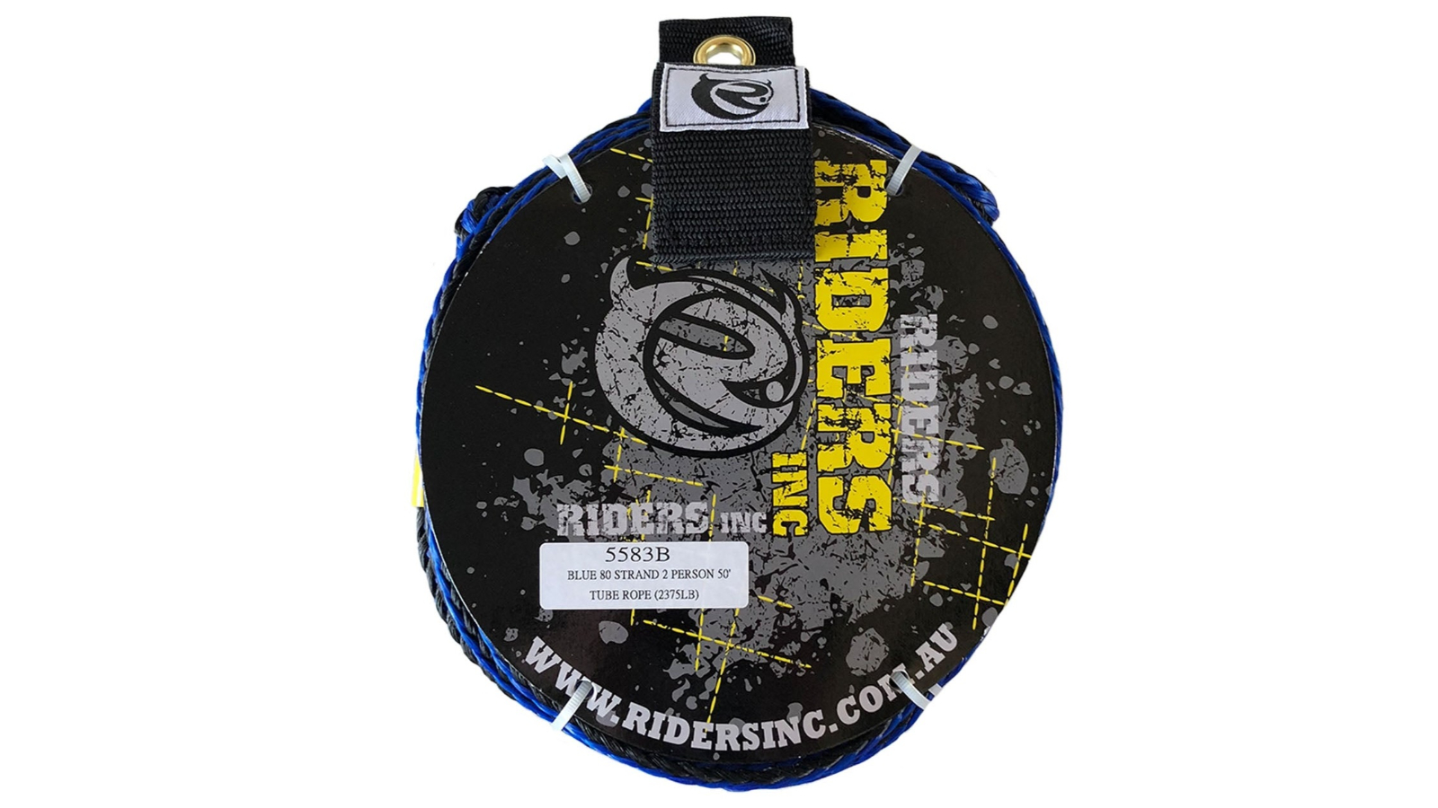 Riders Inc 152cm 80-Strand Tow Rope for 2 Person Inflatable Tube - Blue
