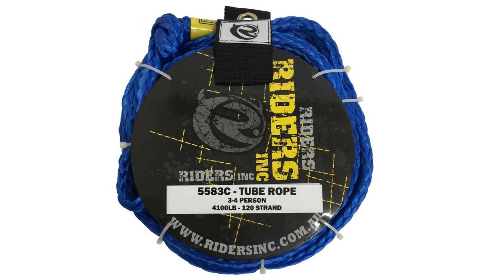 Riders Inc Tow Rope for 3-4 Person Inflatable Tubes 120 Strand - Blue