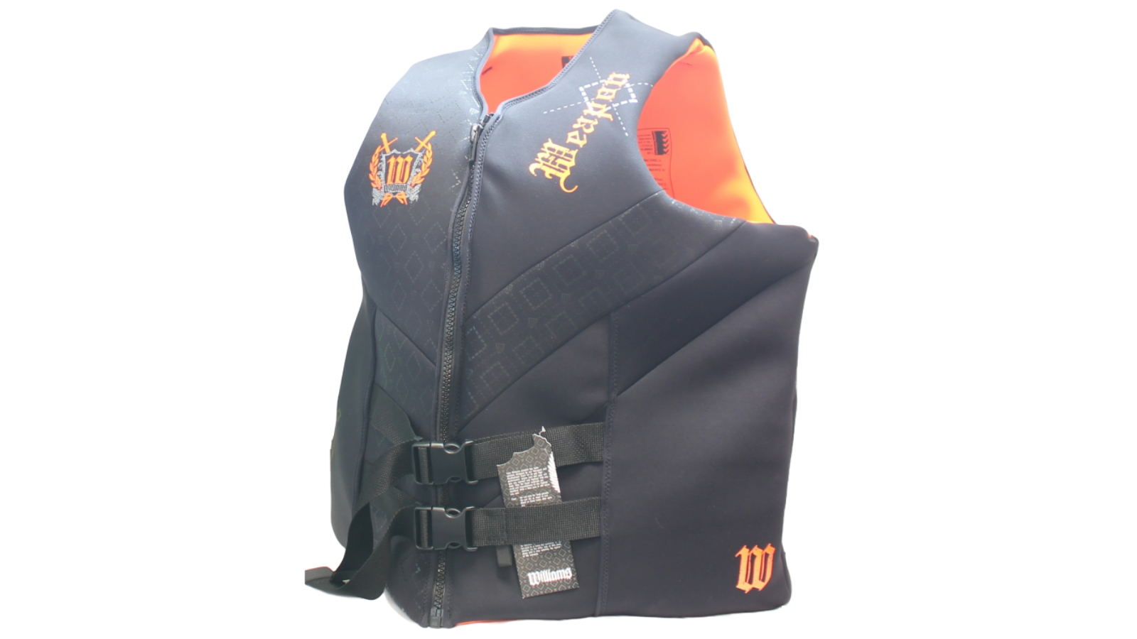 Williams Australia 6X-Large Weapon Super PFD Buoyancy Life Jacket - Black/Orange