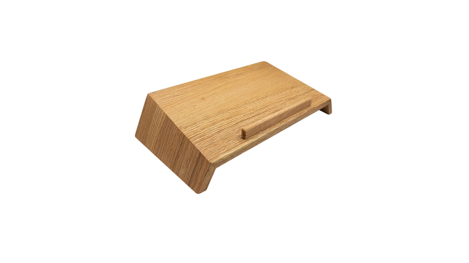 Keyboard Riser Wood Desky Hardwood Laptop Riser - Red Oak | Harvey Norman