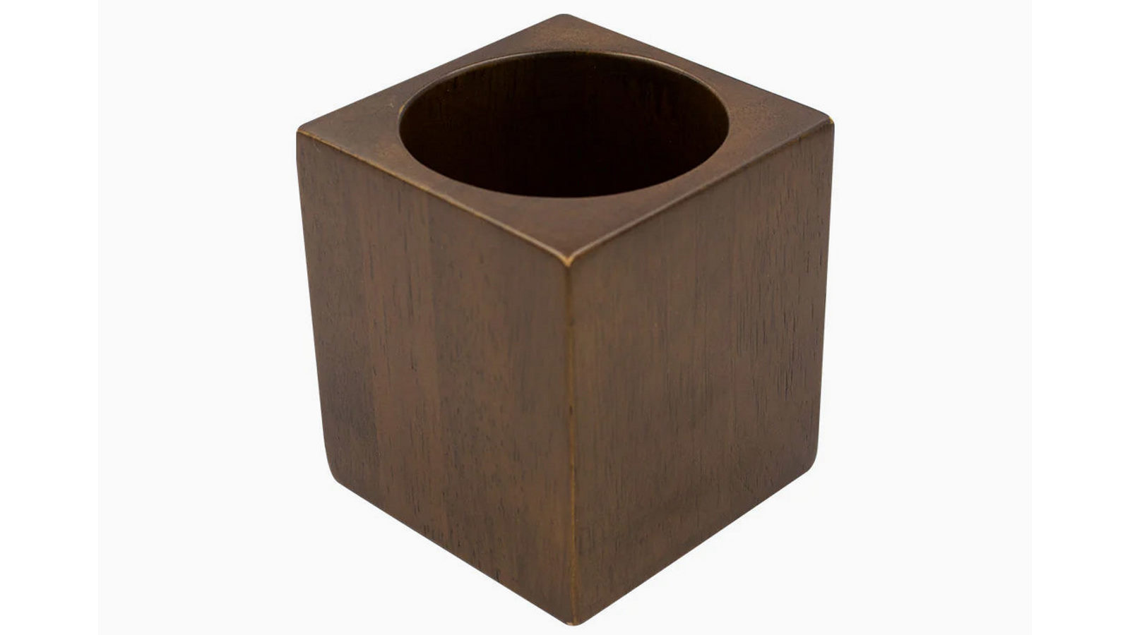 Desky Pen Holder Rubberwood Walnut Wooden Desk Accessories