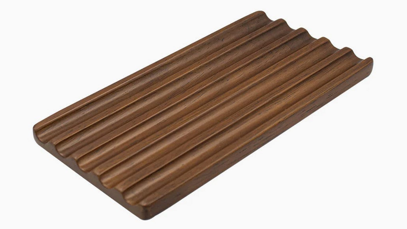 Desky Rubberwood Walnut Pen Tray Wooden Desk Accessories