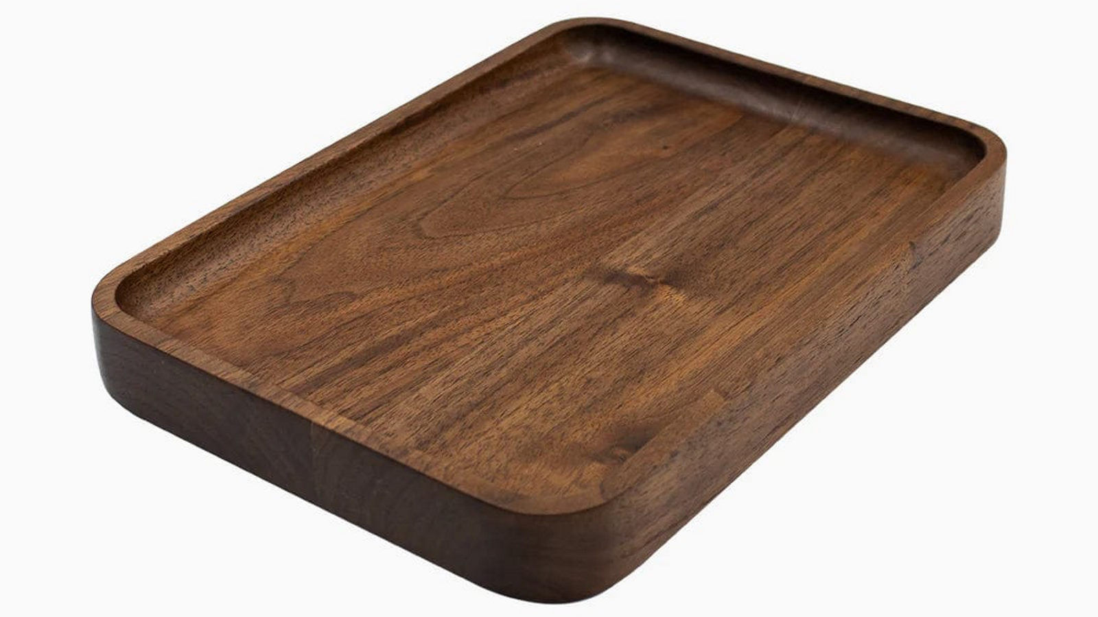 Desky Hardwood Walnut Large Tray Wooden Desk Accessories