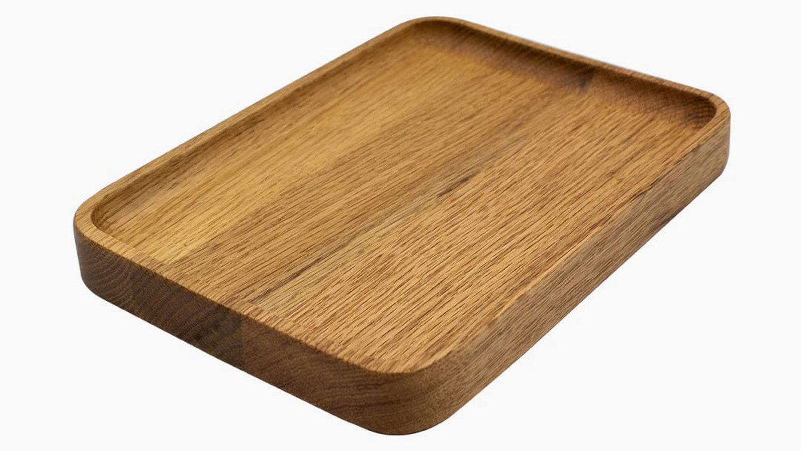 Desky Hardwood Red Oak Large Tray Wooden Desk Accessories