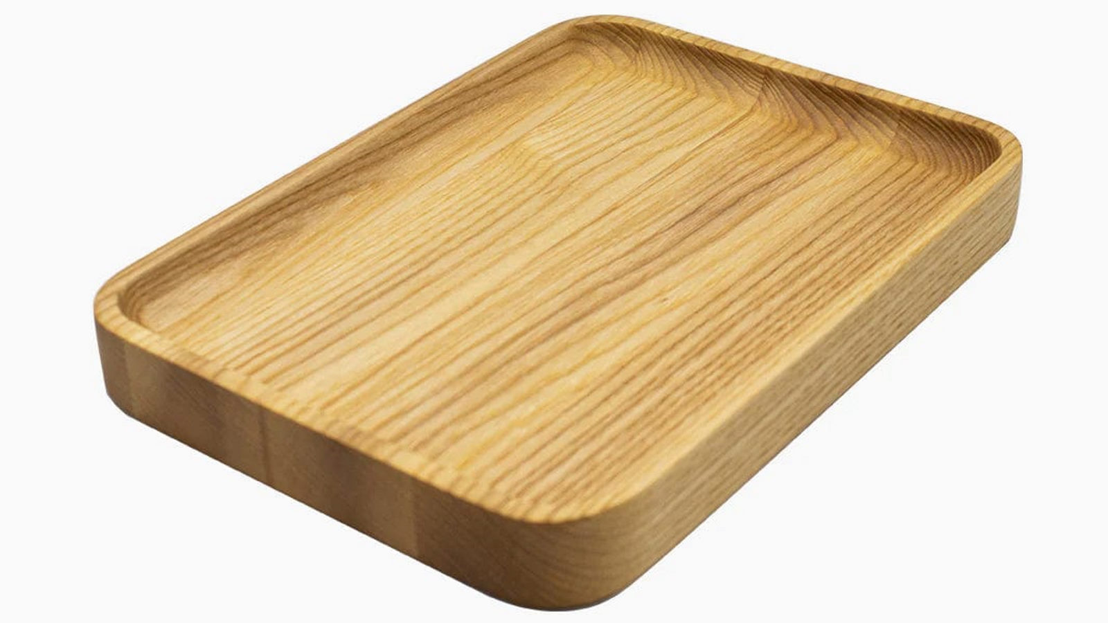 Desky Hardwood White Ash Large Tray Wooden Desk Accessories