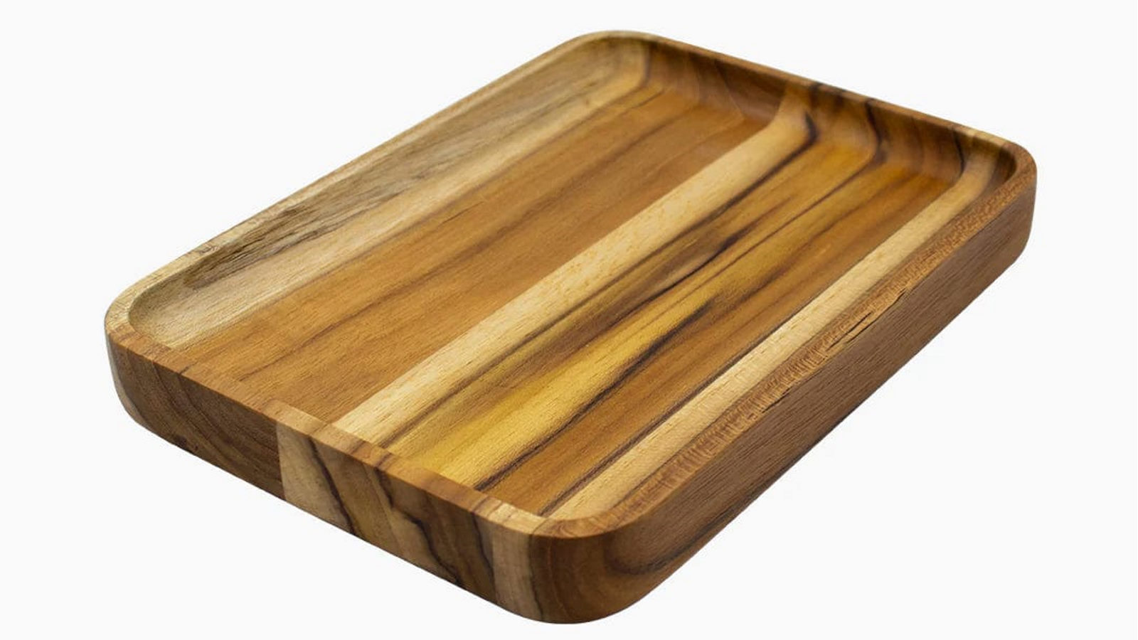 Desky Hardwood Teak Large Tray Wooden Desk Accessories