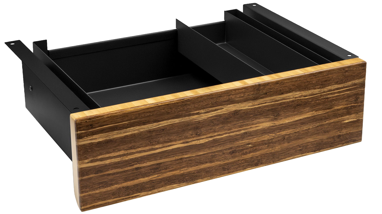 Desky Minimal Tiger Bamboo Under-Desk Drawer - Black