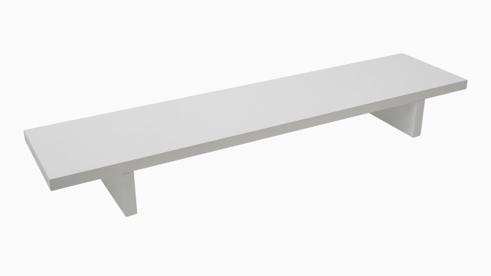 Desky White Monitor Stand