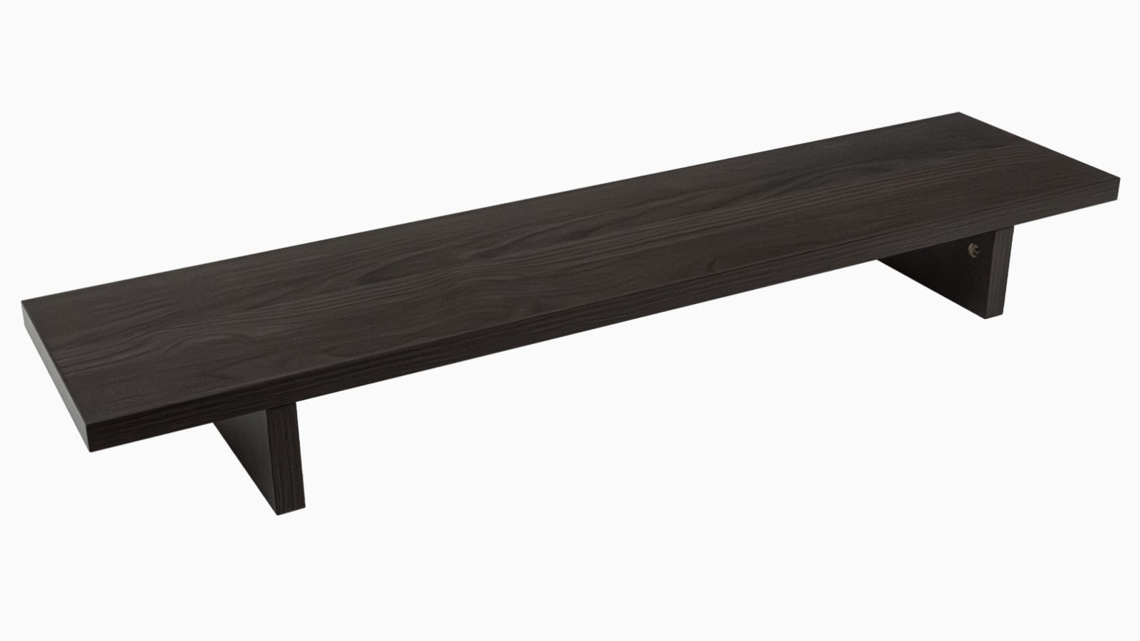 Desky Burnished Wood Monitor Stand