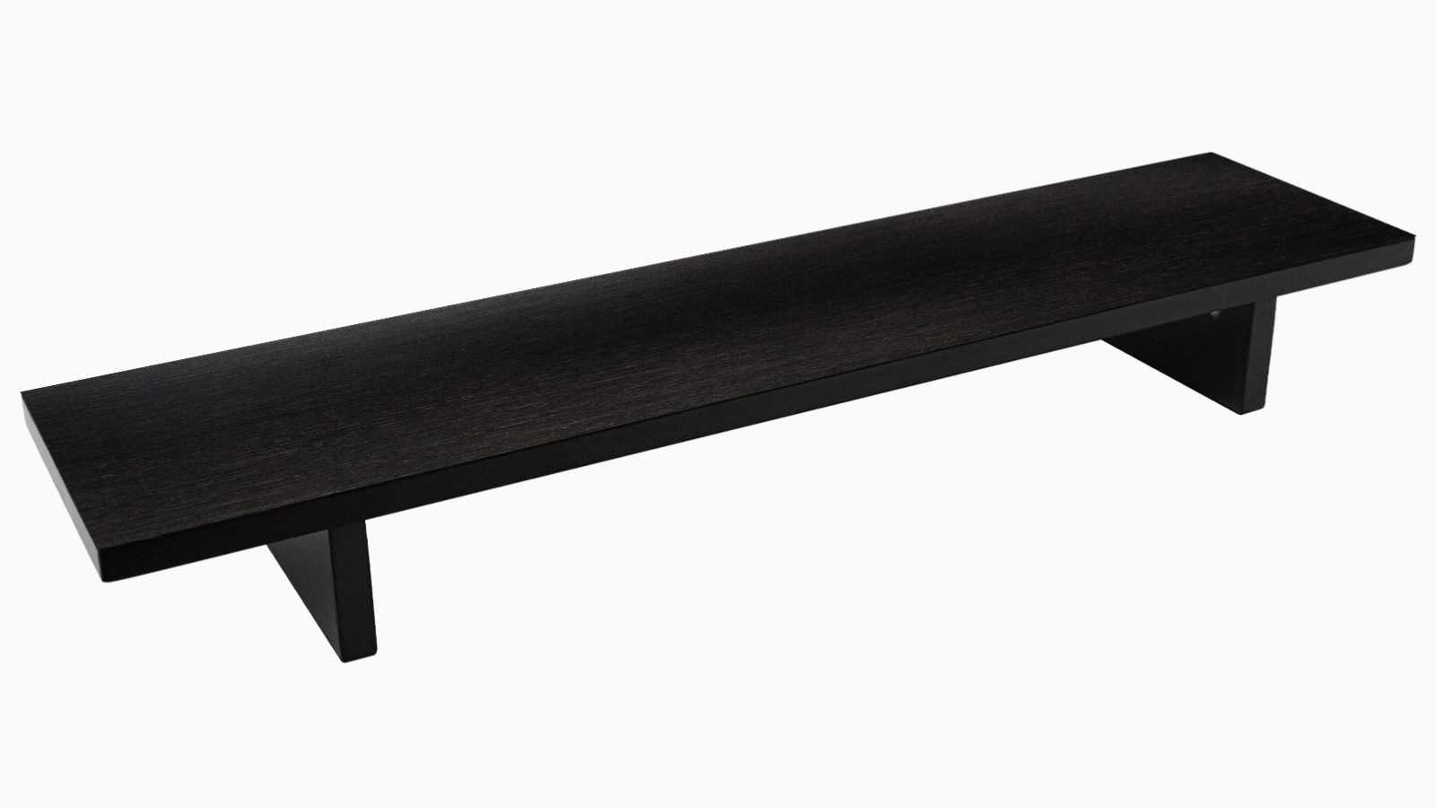 Desky Dark Bamboo Monitor Stand